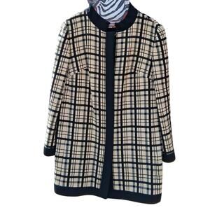 Beautiful Rare Vintage Designer 60s Mod Plaid Academia Eclectic Grandpa Jacket S